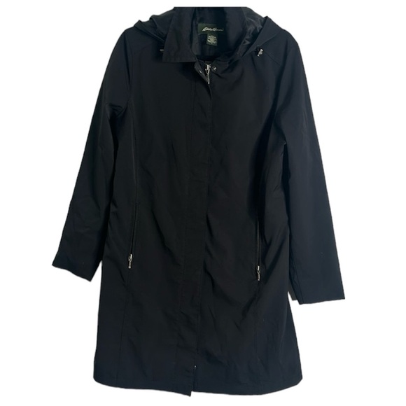 Eddie Bauer black long jacket size large p - Picture 1 of 11